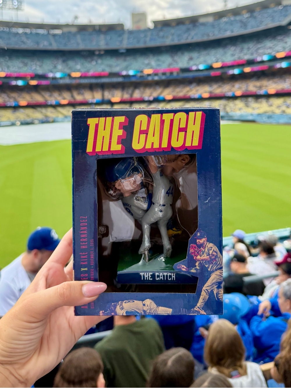 Dodgers Double Bobblehead Kike Hernandez x Andy Pages World Series “The Catch”